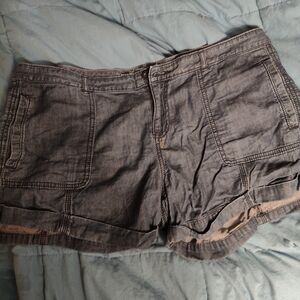 Old Navy Denim-Style Gray Rolled-Hem Shorts